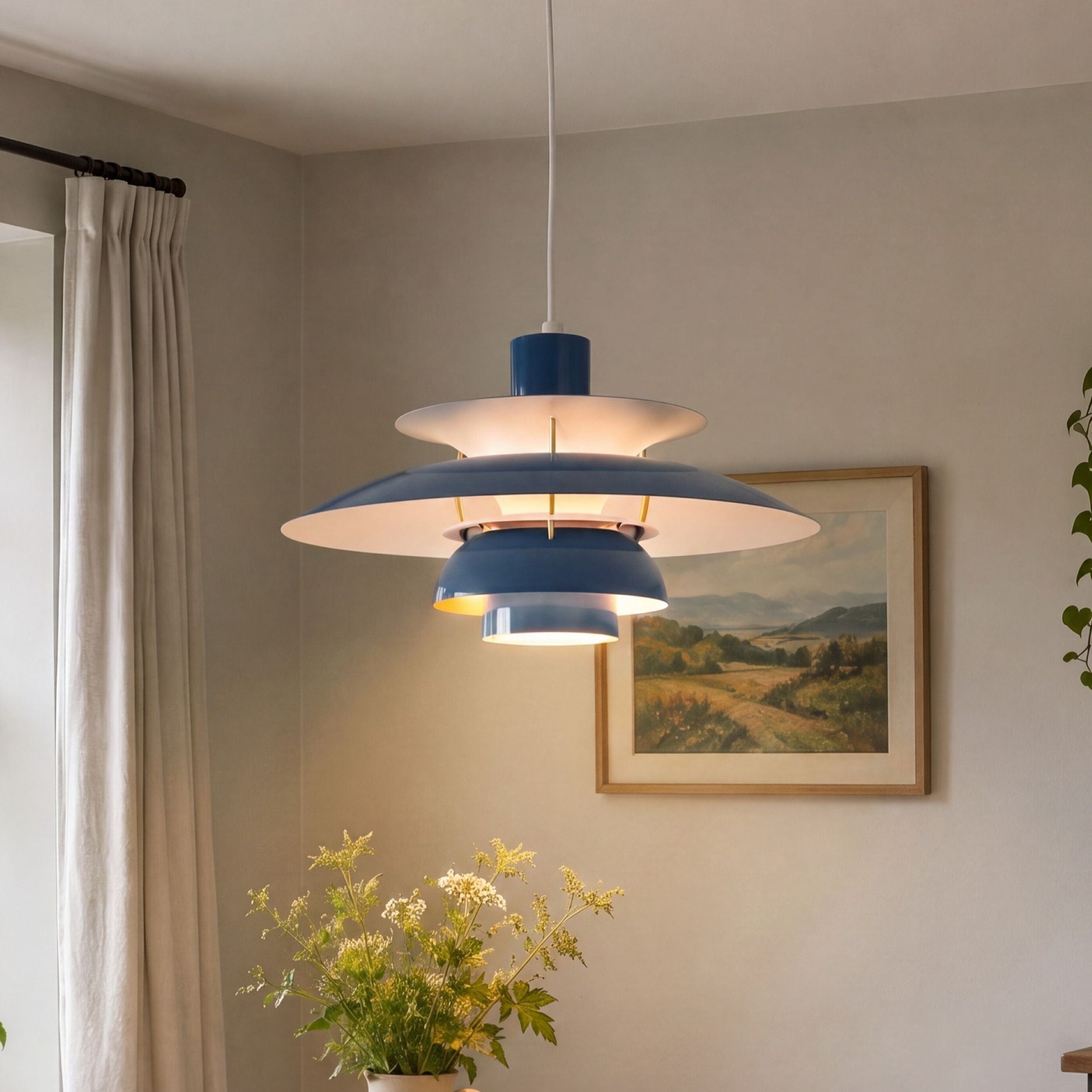 Blue Modern Minimalist Pendant Light Lightsin UK Pre-Order 
