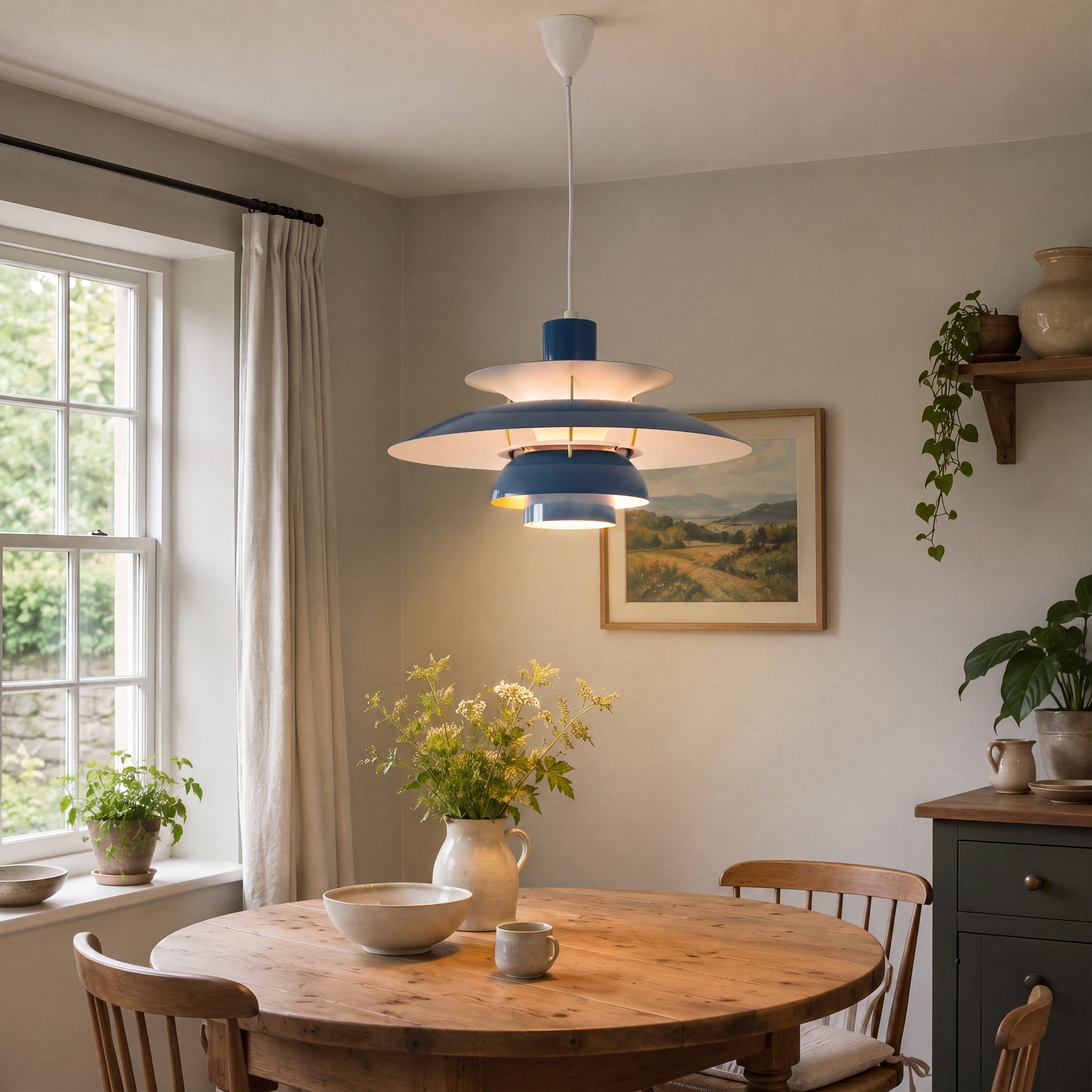 Blue Modern Minimalist Pendant Light Lightsin UK 