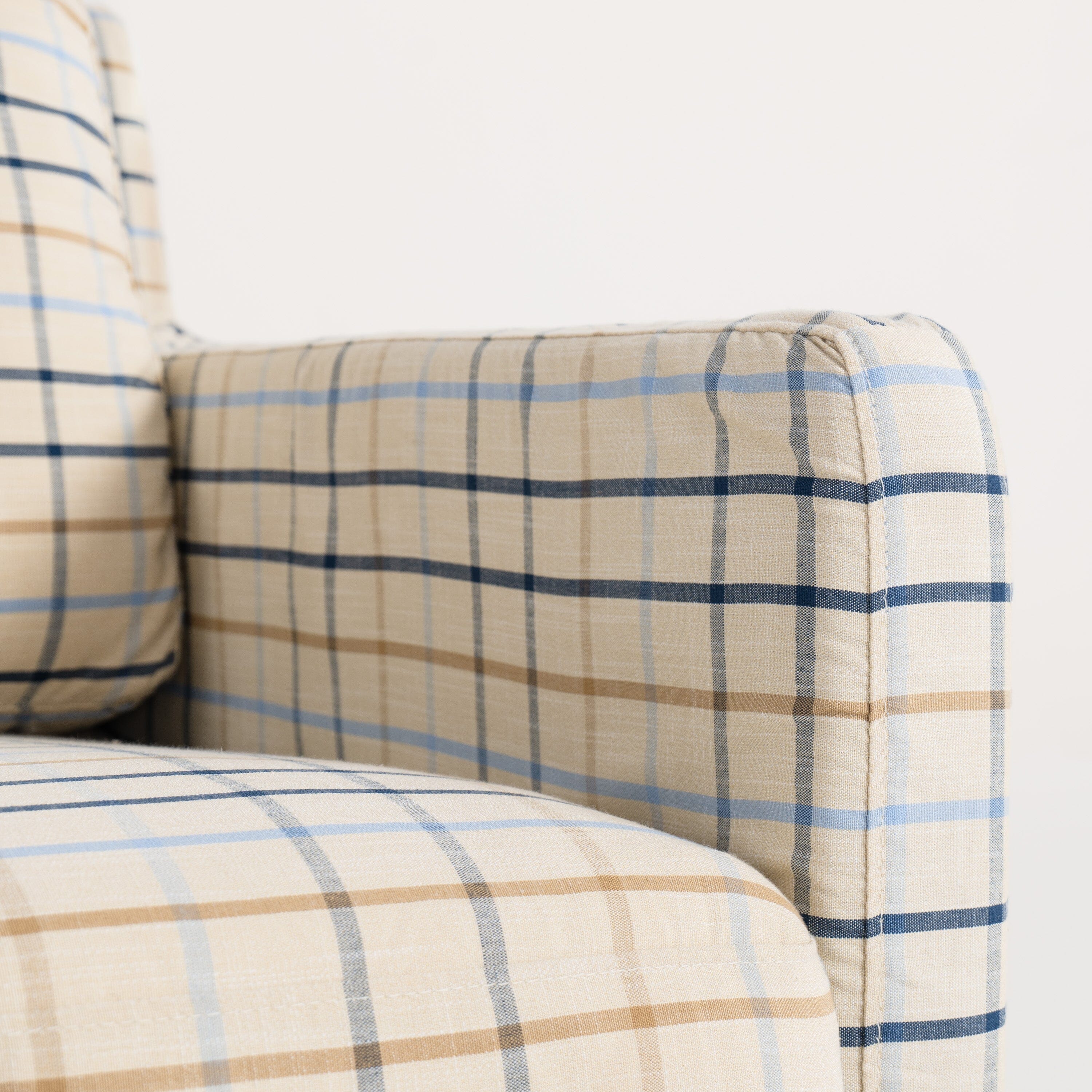 Cottonfy Country Check Sofa with Removable Skirted Covers Living and Home 