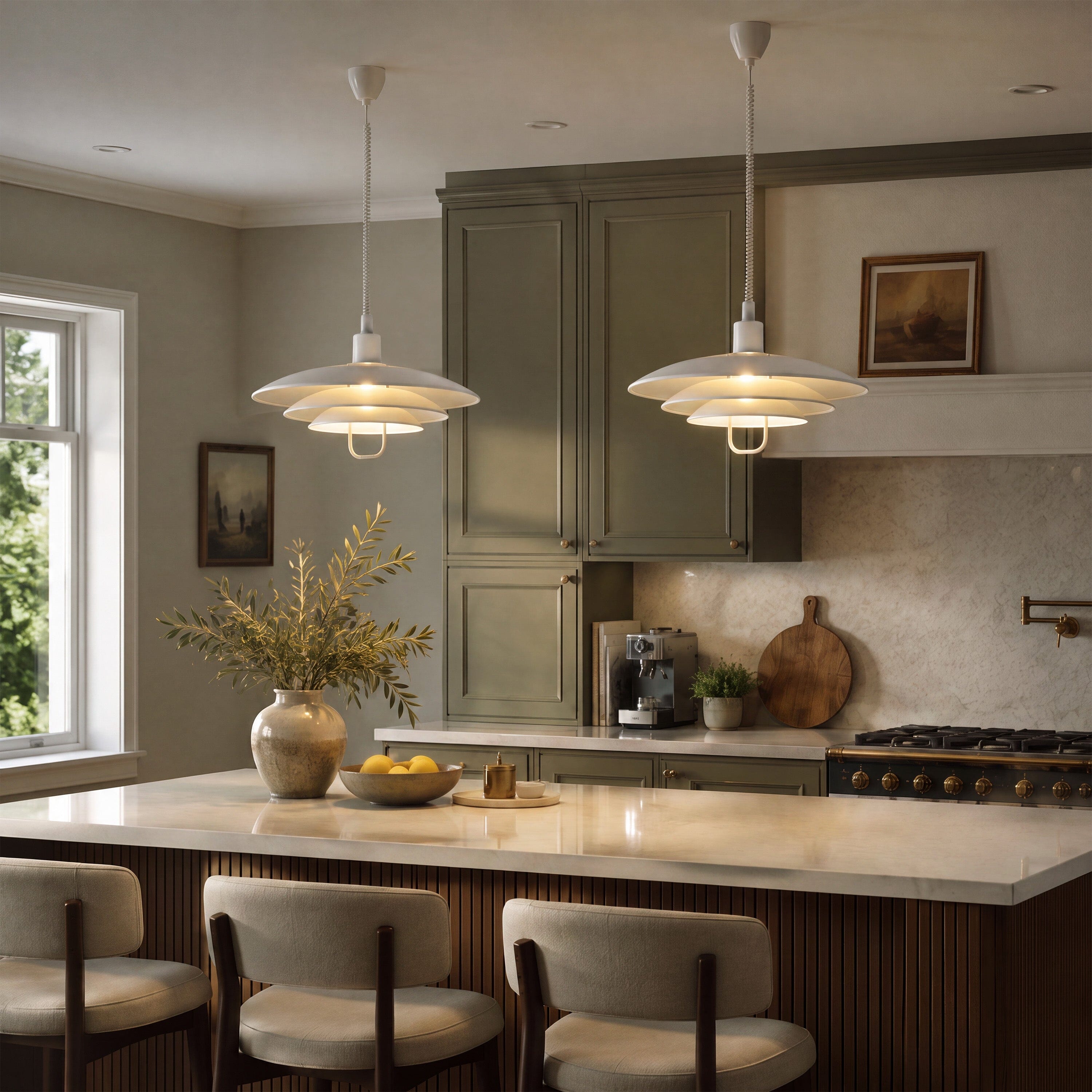 White Modern Minimalist Pendant Light Lightsin UK 
