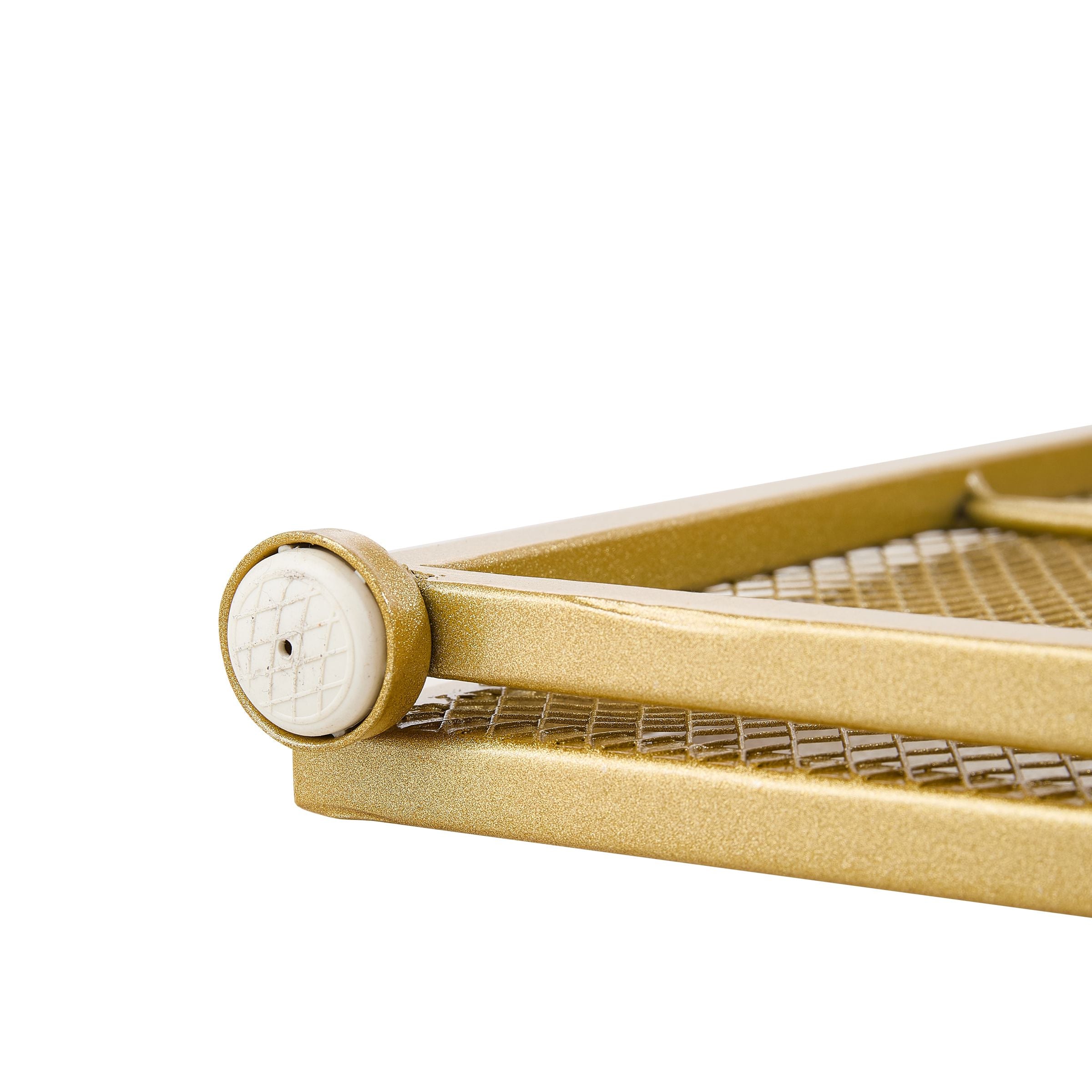 Smallbee Iron Fireplace Screen Gold Powder-Coated – 122x2.3x77.5cm Smallbee UK 