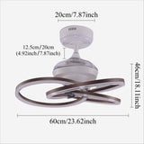 Lightsin Ceiling Fan with Light Quiet Copper Aluminum Fan Light with Remote Timer Control Lightsin UK 