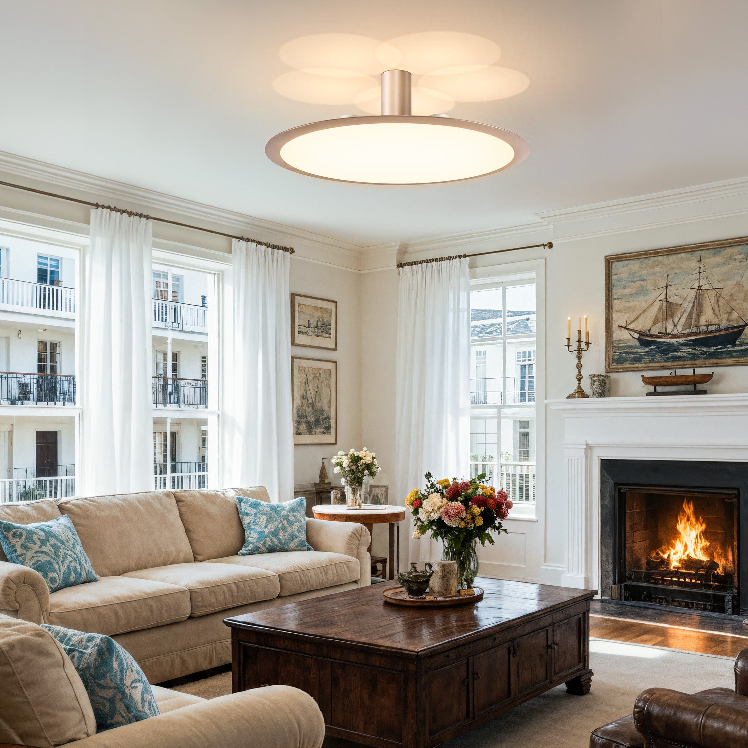 Lightsin Brushed Rose Gold Aluminum Pendant Light with Stepless Dimming Lightsin UK 