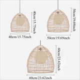 Lightsin Rattan Art Pendant Light Hanging Decor Rustic Style(Version A) Lightsin UK 
