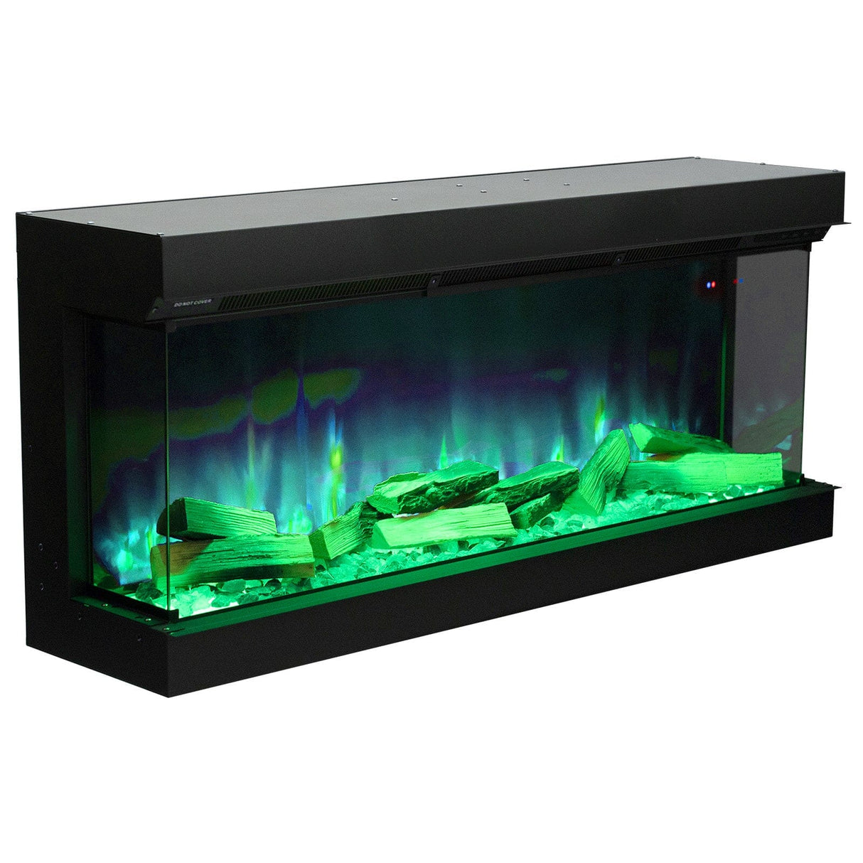 3-Sided Panoramic Smart Electric Fireplace with Customizable Flame & Heating Control Living and Home 