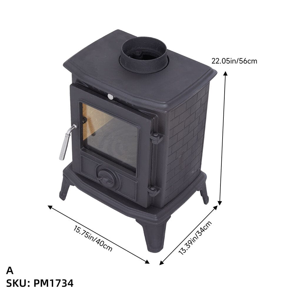Smallbee Cast Iron Fireplace – Victorian Style Wood Burning Fireplace Insert & Freestanding Heater Smallbee UK 