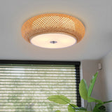 Lightsin Zen Bamboo Weave Ceiling Light with Antique Charm Lightsin UK 