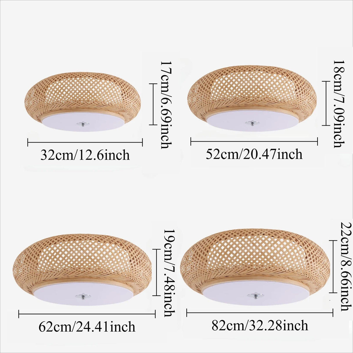 Lightsin Zen Bamboo Weave Ceiling Light with Antique Charm Lightsin UK 