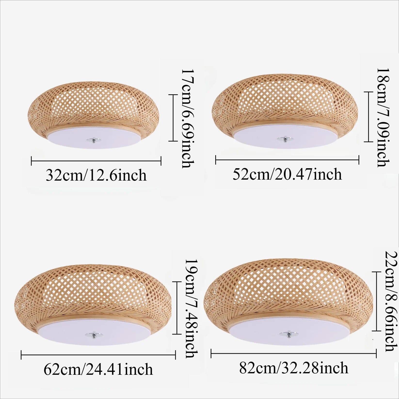 Lightsin Zen Bamboo Weave Ceiling Light with Antique Charm Lightsin UK 