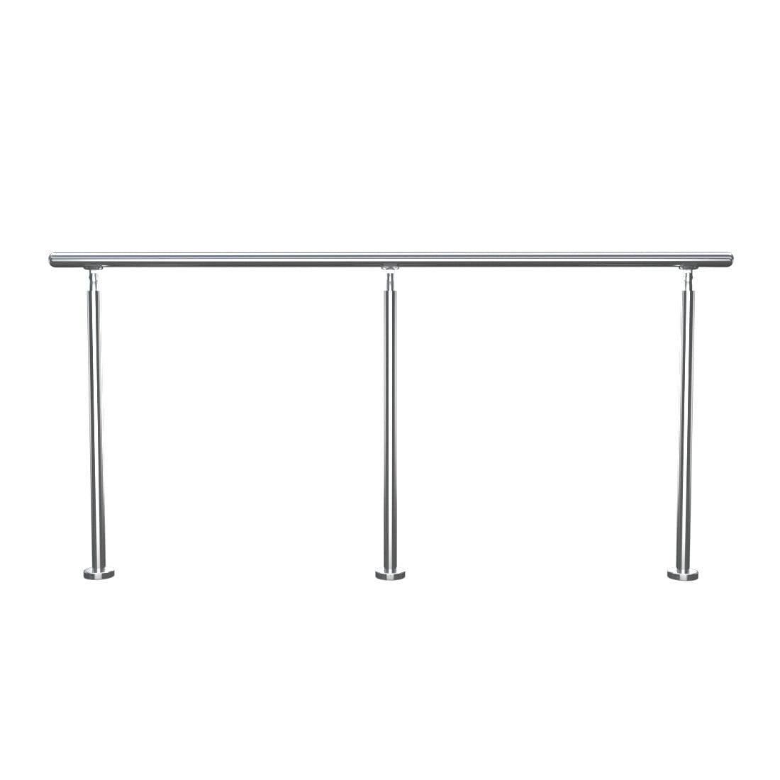 240cm Floor Mount Stainless Steel Handrail for Slopes and Stairs Handrails Living and Home 