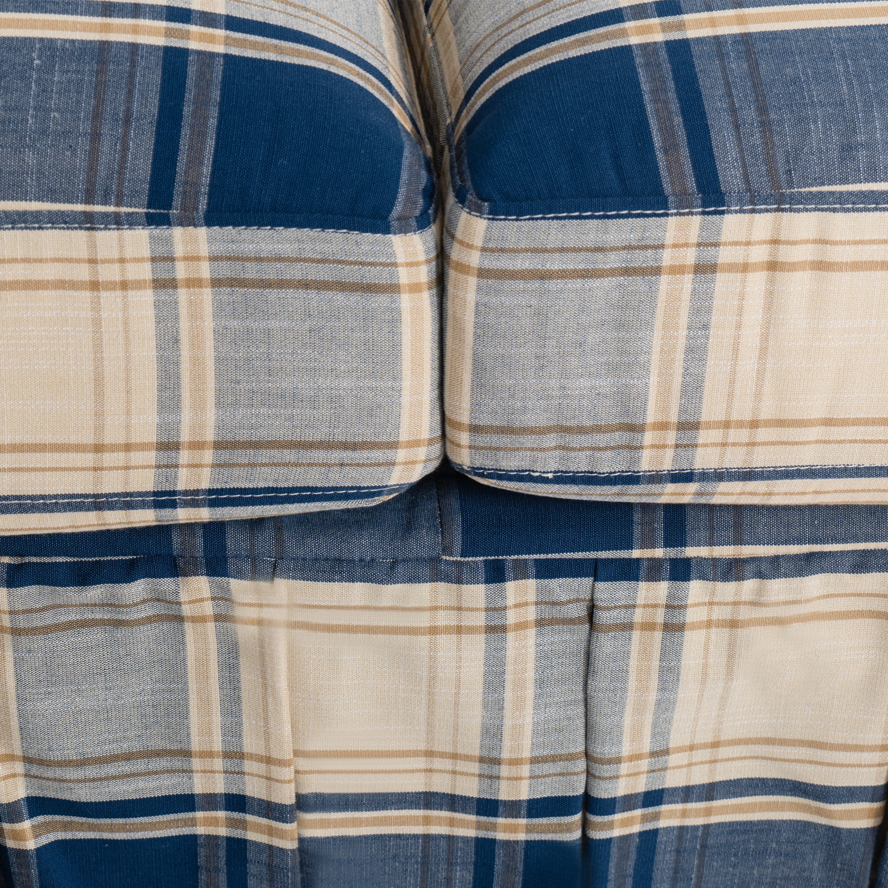 Cottonfy Elegant 3 Seater Striped Sofa with Removable Covers and Skirted Base Living and Home 