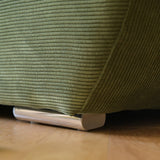 Cottonfy Adjustable Backrest Sailboat Corduroy Sofa Green Cottonfy UK 