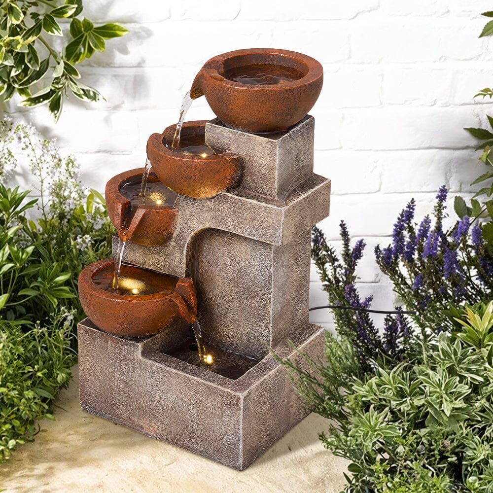 Outdoor Garden Water Feature with 2.4W Solar Water Pump Living and Home 