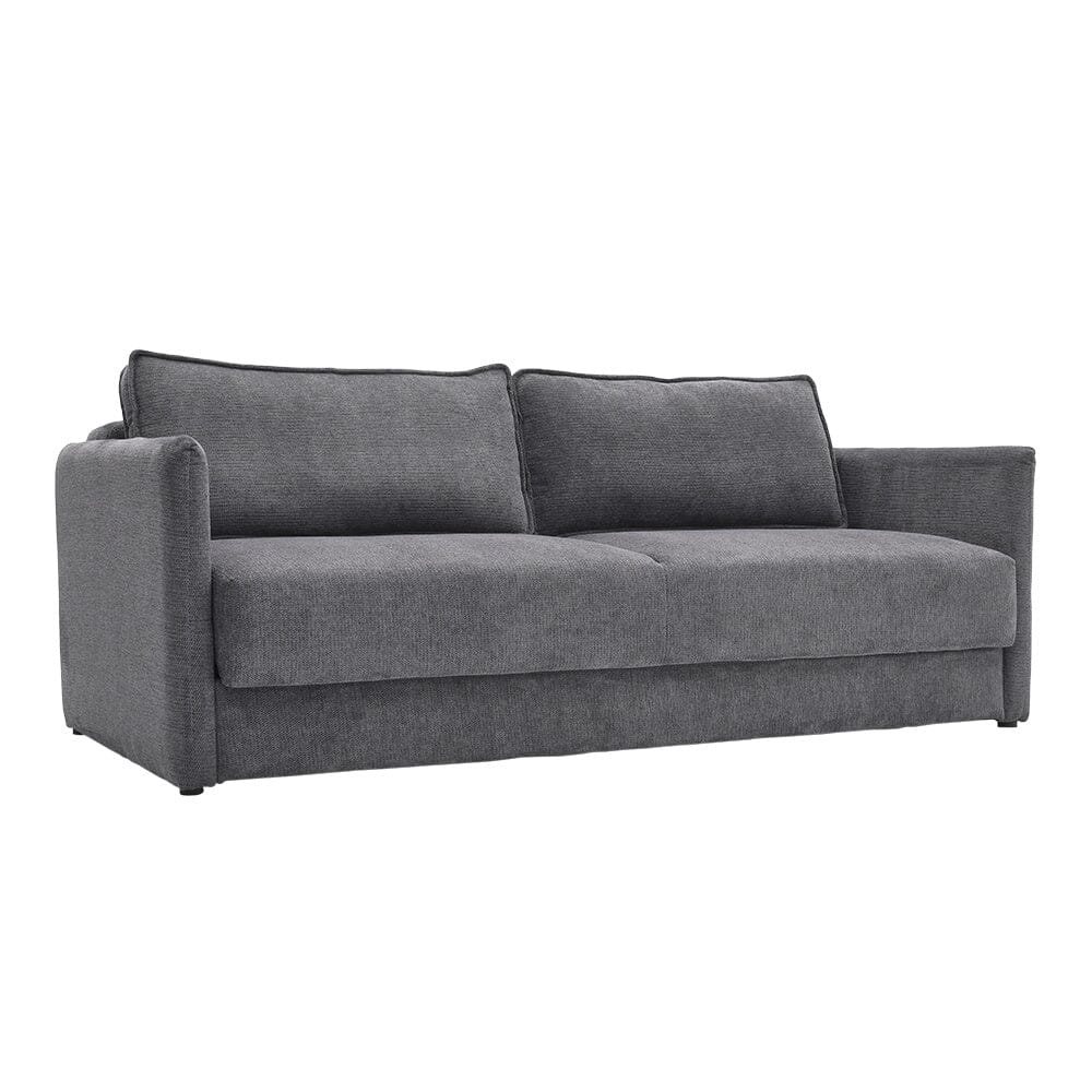 Grey 3-Seater Sleeper Sofa Bed polyester/corduroy Living and Home 