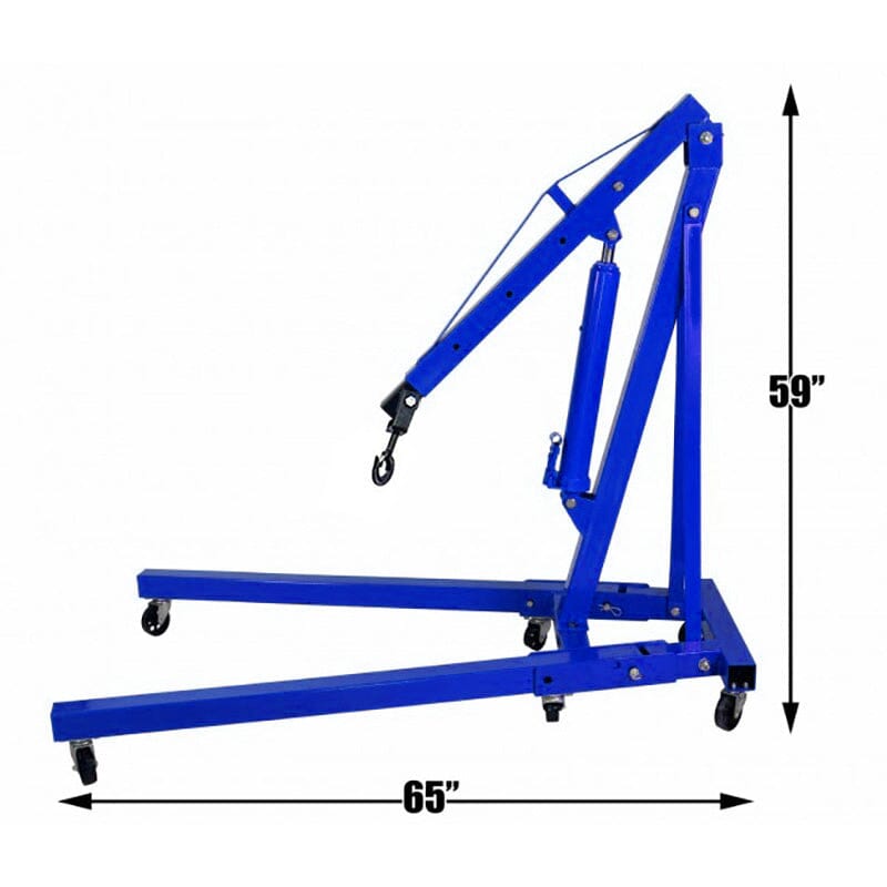 Mobile Folding Hydraulic Engine Crane 2200lb Living and Home 