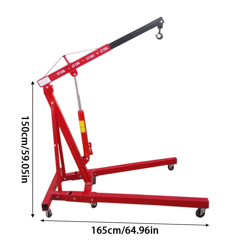 Mobile Folding Hydraulic Engine Crane 2200lb Living and Home 