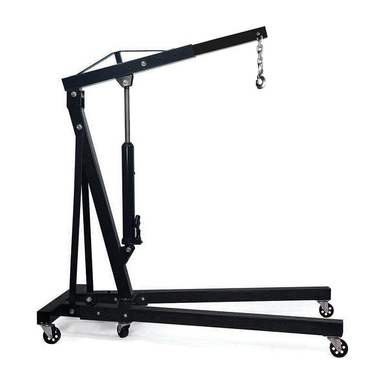 Portable Hydraulic Engine Crane 2 Ton 4400lb Folding Hoist with Hooks Living and Home 