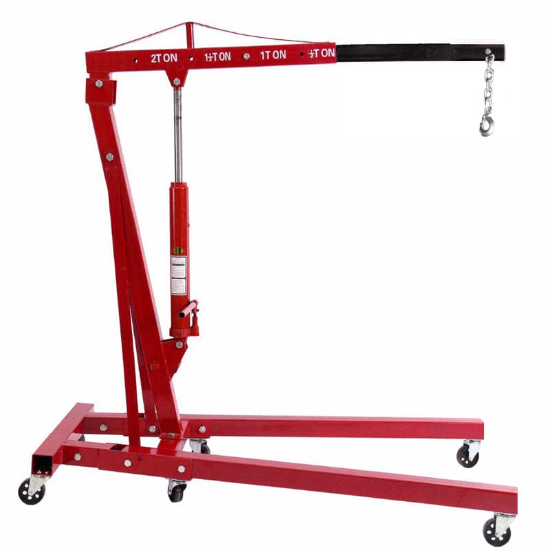 Portable Hydraulic Engine Crane 2 Ton 4400lb Folding Hoist with Hooks Living and Home 