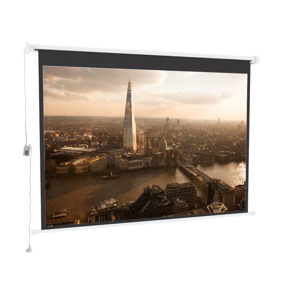 Wall Mount Electric Projector Screen for Home Theater Movie Projector Screens Living and Home 