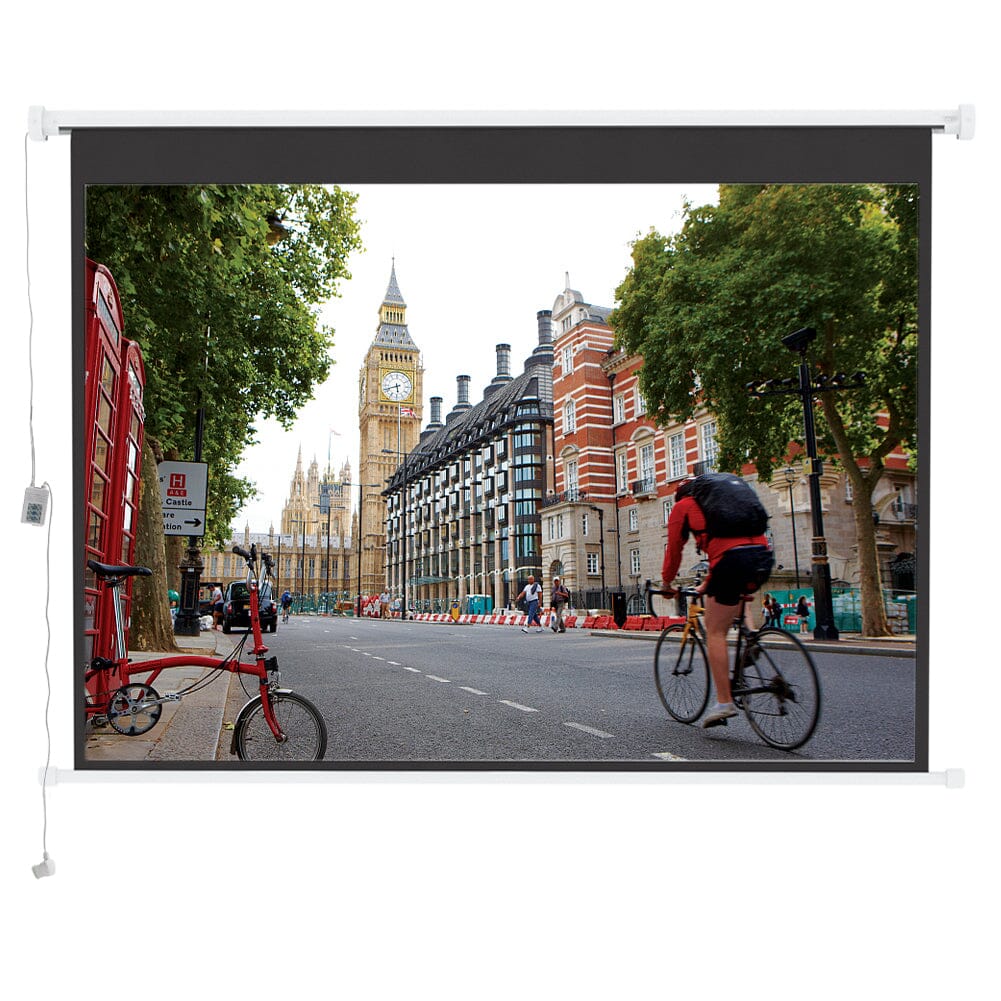 Wall Mount Electric Projector Screen for Home Theater Movie Projector Screens Living and Home 
