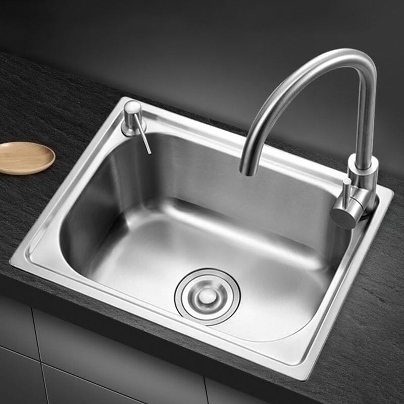 Stainless Steel Kitchen Sink Single Bowl Catering Living and Home 