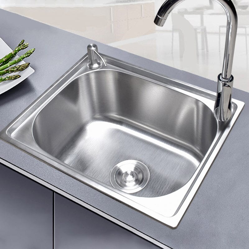 Stainless Steel Kitchen Sink Single Bowl Catering Living and Home 