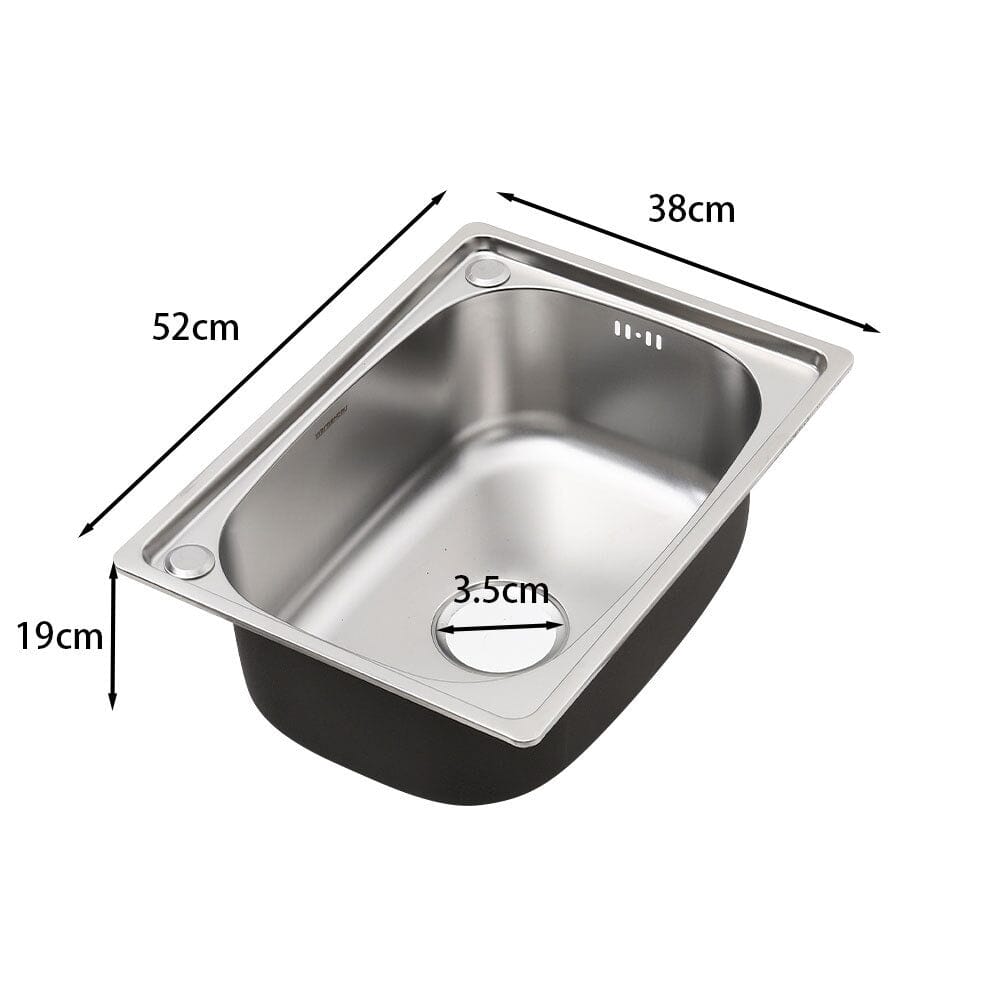 Stainless Steel Kitchen Sink Single Bowl Catering Living and Home 
