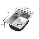 Stainless Steel Kitchen Sink Single Bowl Catering Living and Home 