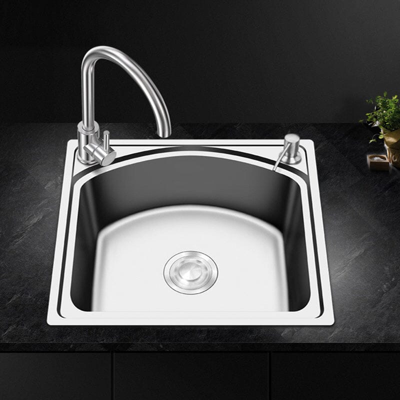 Stainless Steel Kitchen Sink Single Bowl Catering Living and Home 