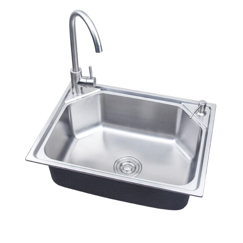 Stainless Steel Kitchen Sink Single Bowl Catering Living and Home 