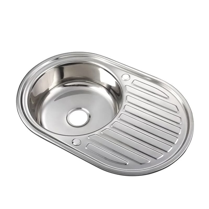 Large Inset Stainless Steel Kitchen Sink Living and Home 