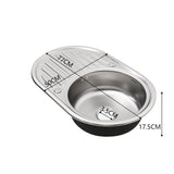 Large Inset Stainless Steel Kitchen Sink Living and Home 