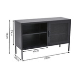 119cm Wide Freestanding Steel File Filing Cabinet TV Stands Living and Home 