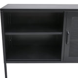 119cm Wide Freestanding Steel File Filing Cabinet with Open Shelves TV Stands Living and Home 