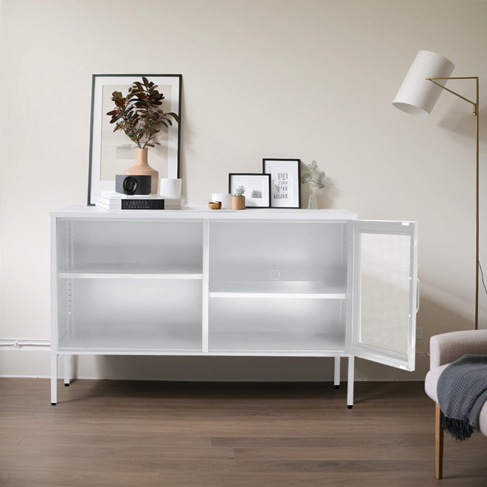 Freestanding Steel File Filing Cabinet with Open Shelves Living and Home 