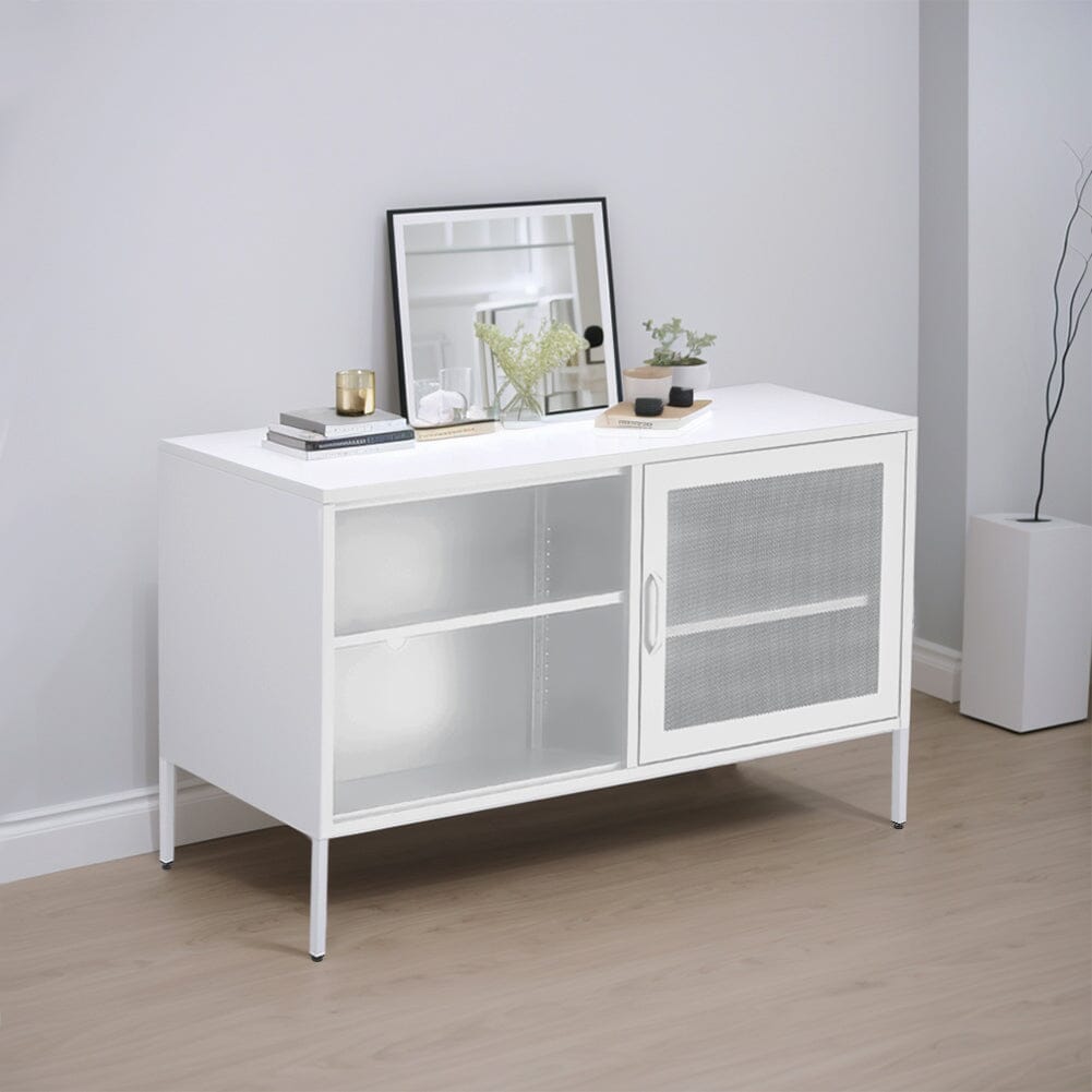 Freestanding Steel File Filing Cabinet with Open Shelves Living and Home 