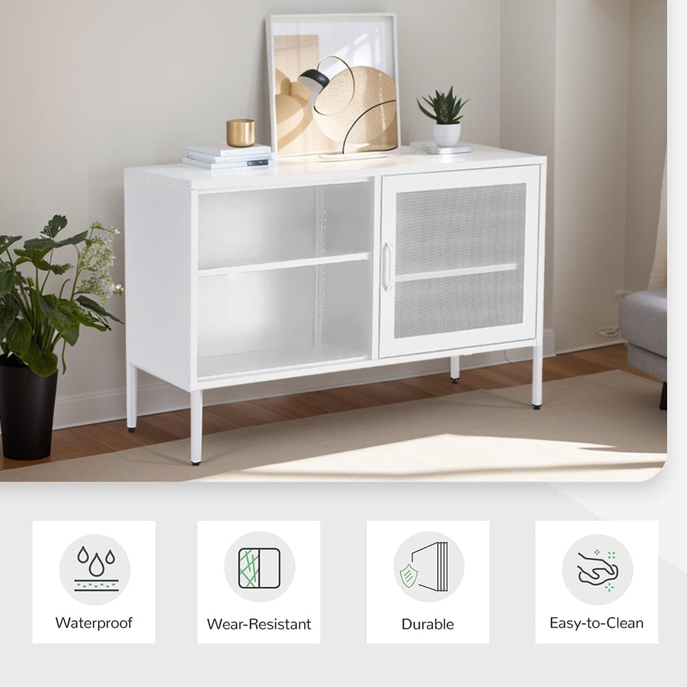 Freestanding Steel File Filing Cabinet with Open Shelves Living and Home 