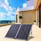 Portable Folding Solar Panel Kit Solar Panels Living and Home 120W 