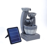 Water Fountain Rockery Decoration Solar Powered for Outdoor Decoration Fountains Living and Home 
