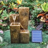 Garden Fountain Self Containing Water Feature Solar Powered Fountains Living and Home 