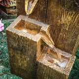 Garden Fountain Self Containing Water Feature Solar Powered Fountains Living and Home 