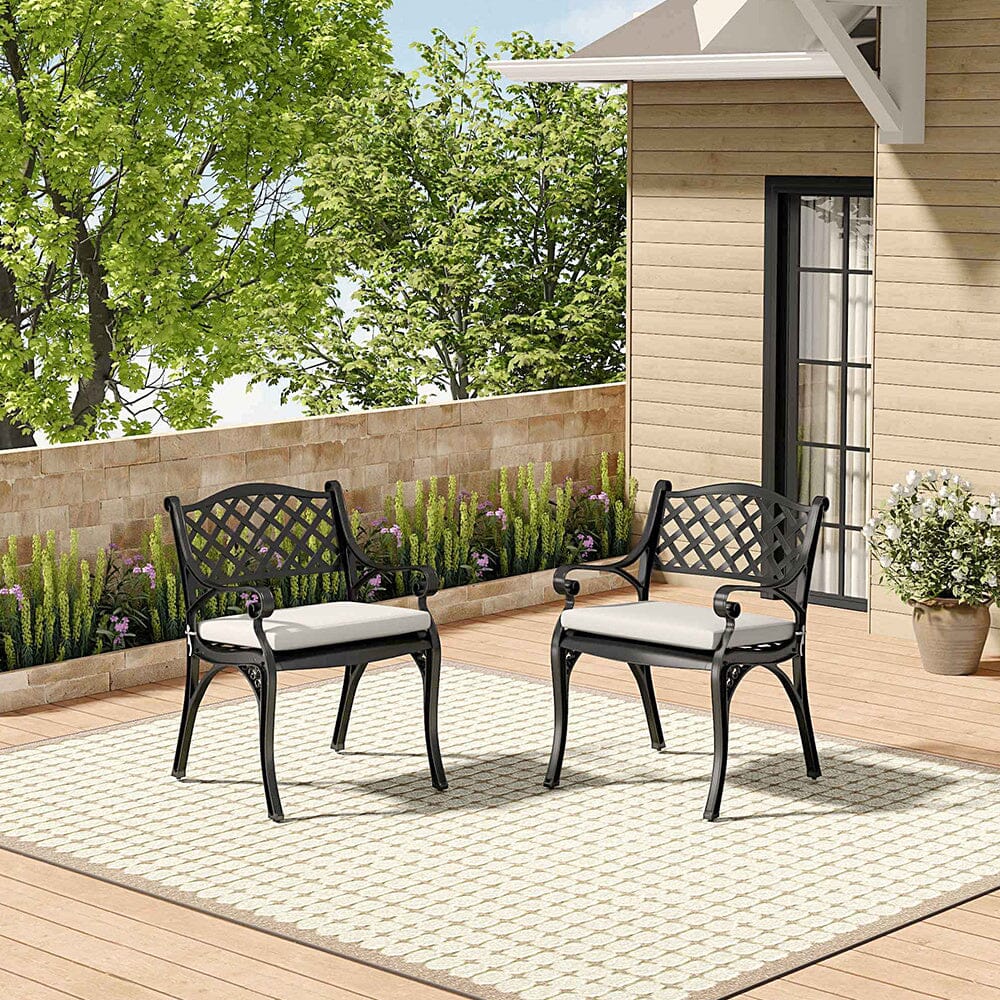 aluminium frame garden chairs