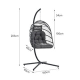 Hanging Chair with Stand and Cushion Patio Swing Chairs Living and Home 
