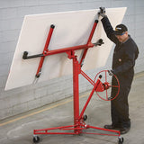 16 Ft Drywall Lifter Panel Hoist Rolling Caster Construction With Lockable Wheels