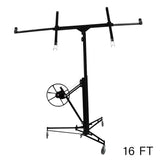 16FT Rolling Drywall Lifter Panel Hoist Jack Tool Cranes Living and Home 