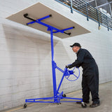 16FT Drywall Lifter Panel Hoist Rolling Caster Construction With Lockable Wheels Cranes Living and Home 