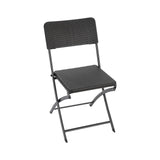 Set of 2 Outdoor Rattan Plastic Folding Chairs for Parties Events and More Garden Dining Sets Living and Home 