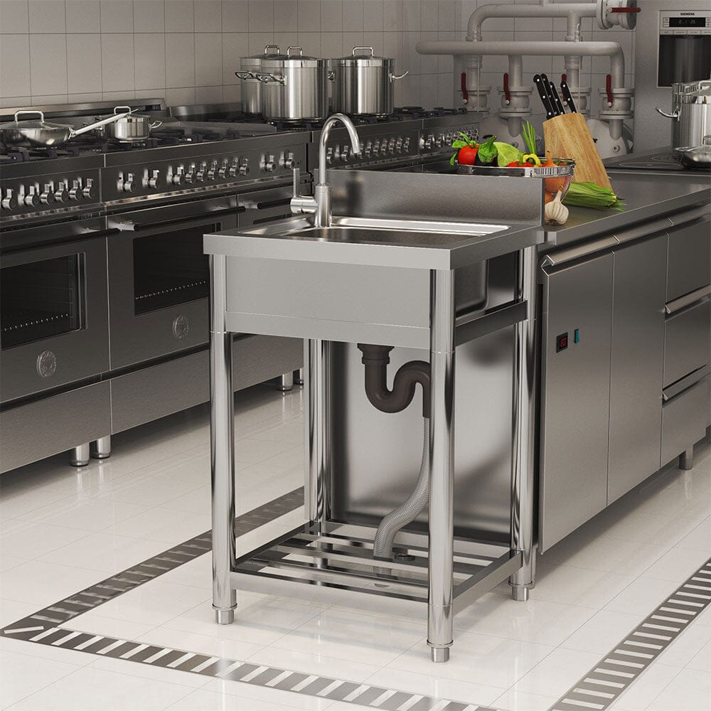 Stainless Steel One Compartment Commercial Sink Living and Home 