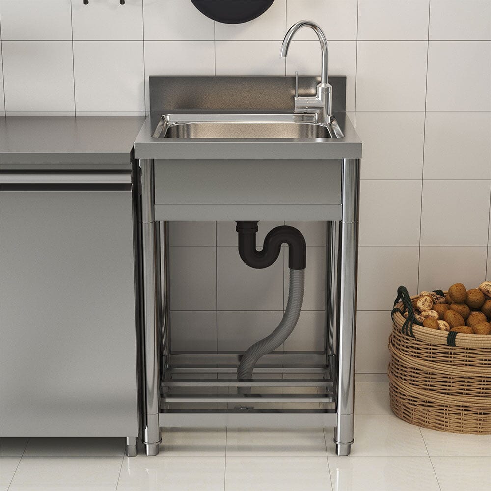 Stainless Steel One Compartment Commercial Sink Living and Home 
