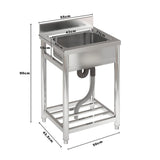 Stainless Steel One Compartment Commercial Sink Living and Home 